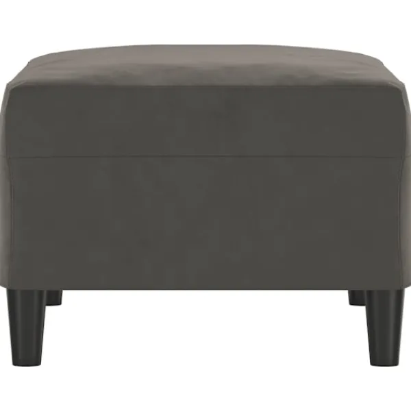 vidaXL Pallar>Fotpall mörkgrå 70x55x41 cm sammet