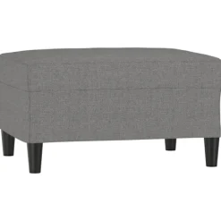 vidaXL Pallar>Fotpall mörkgrå 70x55x41 cm tyg