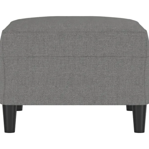 vidaXL Pallar>Fotpall mörkgrå 70x55x41 cm tyg