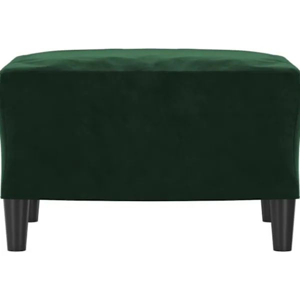 vidaXL Pallar>Fotpall mörkgrön 60x50x41 cm sammet