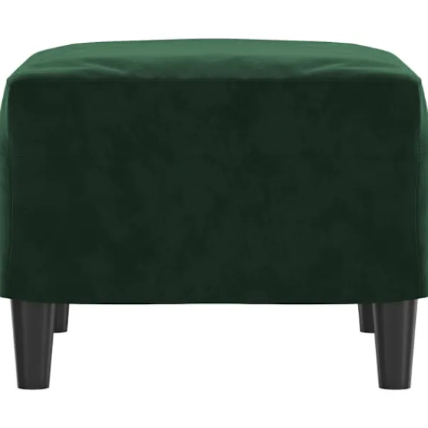 vidaXL Pallar>Fotpall mörkgrön 60x50x41 cm sammet