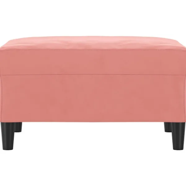 vidaXL Pallar>Fotpall Rosa 70x55x41 cm sammet