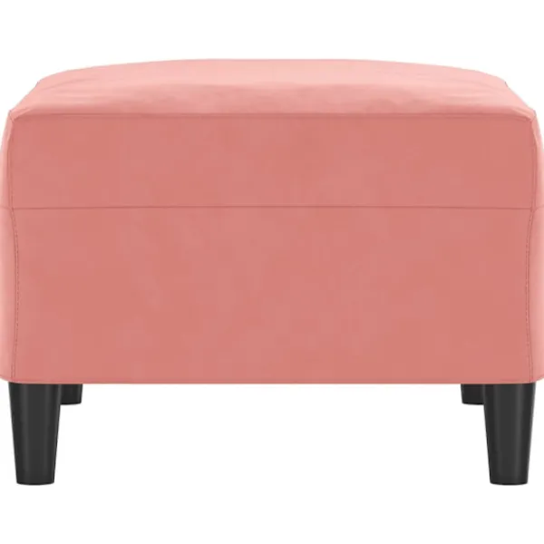 vidaXL Pallar>Fotpall Rosa 70x55x41 cm sammet