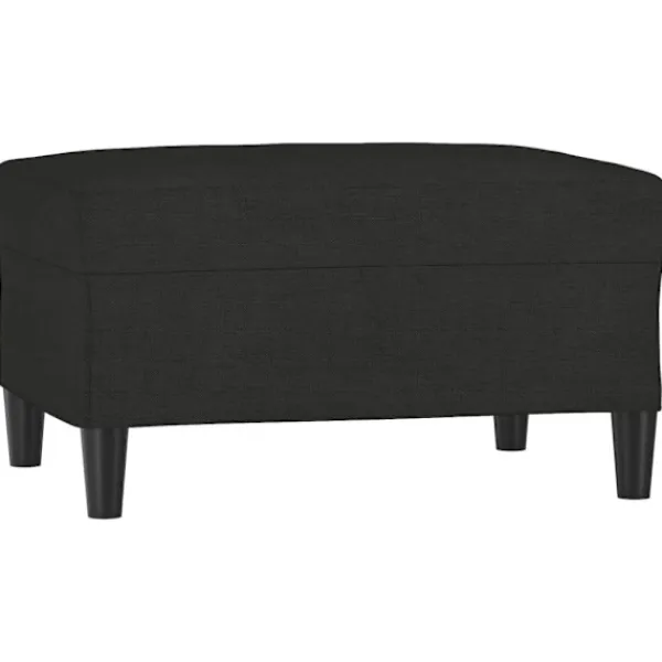 vidaXL Pallar>Fotpall svart 70x55x41 cm tyg