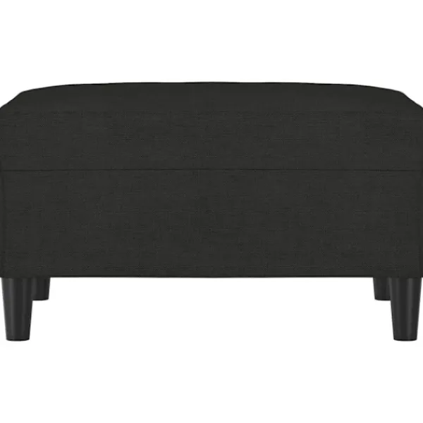vidaXL Pallar>Fotpall svart 70x55x41 cm tyg