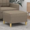 vidaXL Pallar>Fotpall Taupe 60x50x41 cm tyg