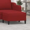 vidaXL Pallar>Fotpall Vinröd 70x55x41 cm tyg