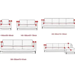 Soffor>Färgglatt Mönster Sofföverdrag Superstarkt Elastiskt Dammtätt Sofföverdrag 2-sits