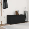vidaXL Kistor & Koffertar>Förvaringsbänk Svart ek 102 x 42 x 45 cm Konstruerat trä