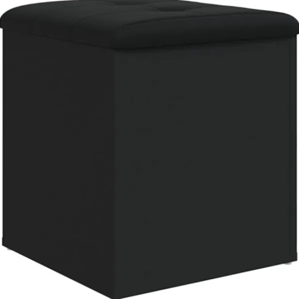 vidaXL Kistor & Koffertar>Förvaringsbänk svart 42x42x45 cm konstruerat trä