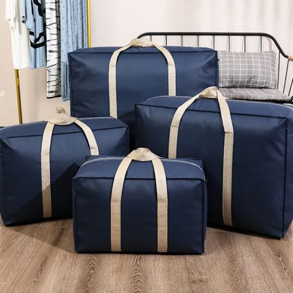 Kistor & Koffertar>Förvaringsboxar för Kvinnor Tillbehör Handväska Kuber Bärbara Flyttväskor M: 22.83x9.84x15.75" Navy Blue