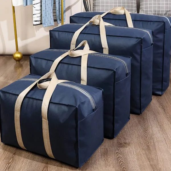 Kistor & Koffertar>Förvaringsboxar för Kvinnor Tillbehör Handväska Kuber Bärbara Flyttväskor M: 22.83x9.84x15.75" Navy Blue