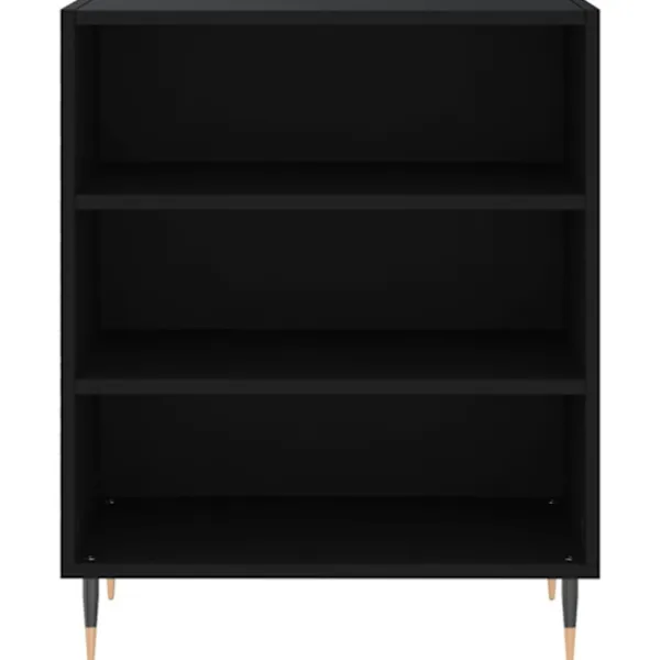 vidaXL Hyllor>Förvaringshylla svart 57x35x70 cm konstruerat trä