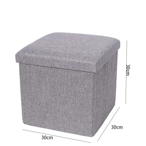 Pallar>Förvaringslåda Förvaringspall GRÅ 30*30*30 CM 30*30*30 cm