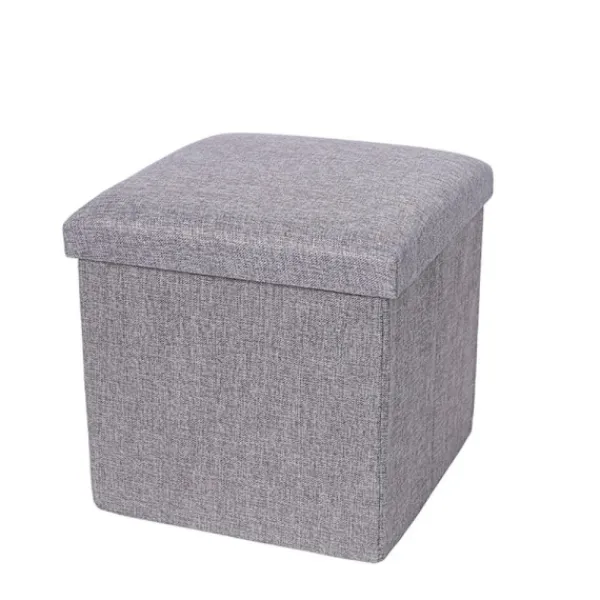 Pallar>Förvaringslåda Förvaringspall GRÅ 30*30*30 CM 30*30*30 cm