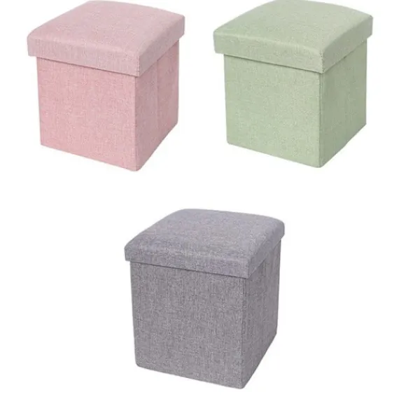 Pallar>Förvaringslåda Förvaringspall GRÅ 30*30*30 CM 30*30*30 cm