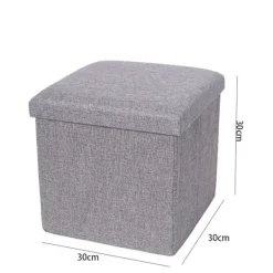 Pallar>Förvaringslåda Förvaringspall GRÅ 30*30*30 CM Grey 30*30*30 cm
