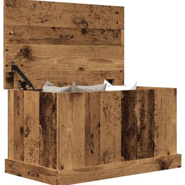 vidaXL Kistor & Koffertar>Förvaringslåda åldrat trä 70x40x38 cm konstruerat trä