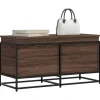 vidaXL Kistor & Koffertar>Förvaringslåda med lock brun ek 100x40x51,5 cm konstruerat trä