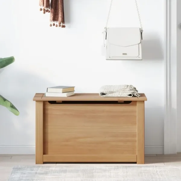 vidaXL Kistor & Koffertar>Förvaringslåda med lock Panama 79x42x46 cm massiv furu