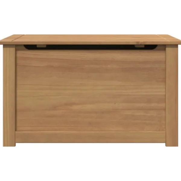 vidaXL Kistor & Koffertar>Förvaringslåda med lock Panama 79x42x46 cm massiv furu