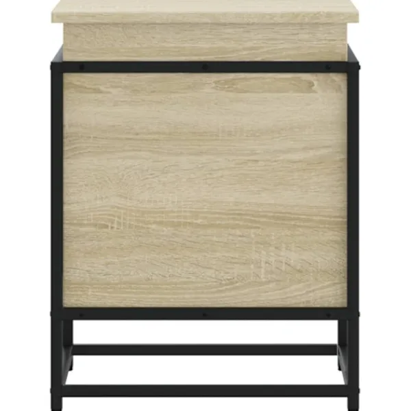 vidaXL Småbord>Förvaringslåda med lock sonoma-ek 40x40x51,5 cm konstruerat trä