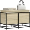 vidaXL Kistor & Koffertar>Förvaringslåda med lock sonoma-ek 80x40x51,5 cm konstruerat trä