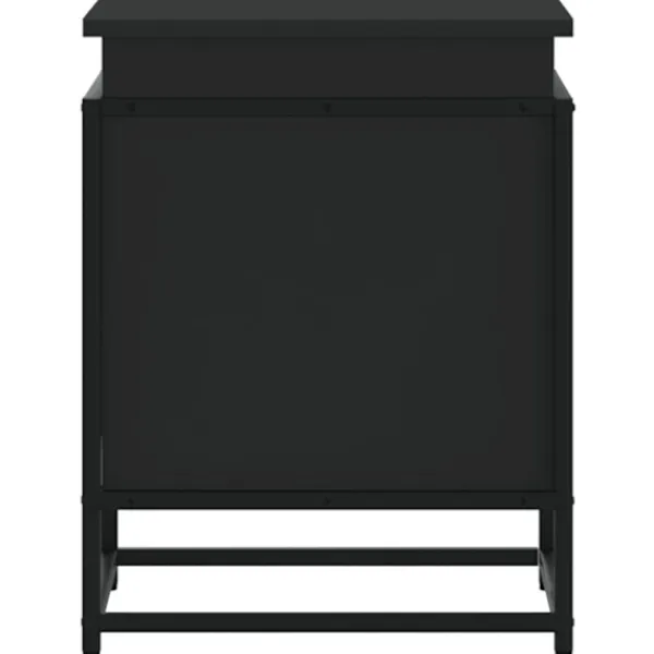 vidaXL Kistor & Koffertar>Förvaringslåda med lock svart 40x40x51,5 cm konstruerat trä