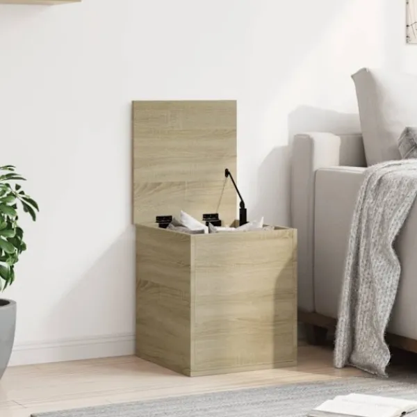 vidaXL Kistor & Koffertar>Förvaringslåda sonoma-ek 40x42x46 cm konstruerat trä