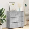 vidaXL Byråer>Förvaringsskåp Betonggrå 80 x 31 x 81 cm Konstruerat trä