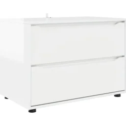 vidaXL Skåp>Förvaringsskåp Högblanka vita 80 x 48 x 57 cm Konstruerat trä