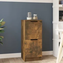 vidaXL Skåp>Förvaringsskåp rökfärgad ek 30x30x70 cm konstruerat trä
