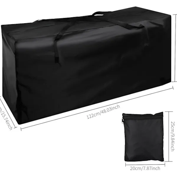 Kistor & Koffertar>Förvaringsväska för dynor - Vattentät, robust tygväska för dynor 122 x 40 x 55 cm