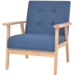 vidaXL Fåtöljer>Fåtölj blå tyg