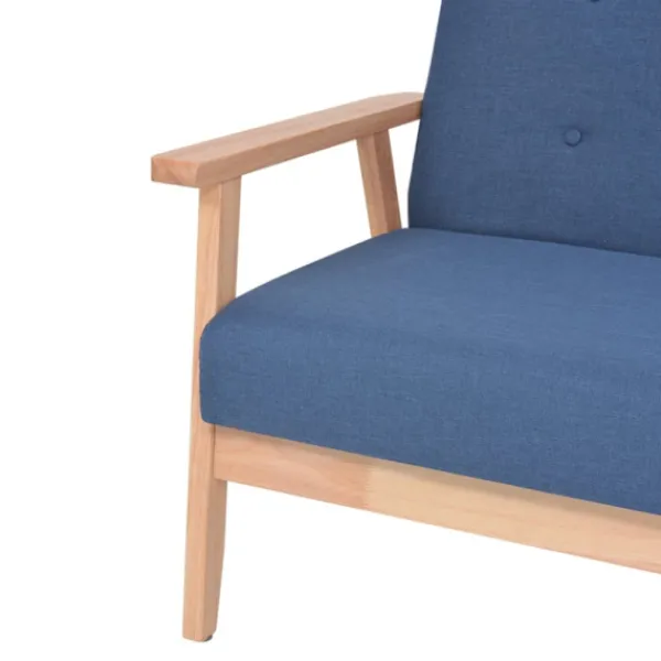 vidaXL Fåtöljer>Fåtölj blå tyg