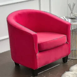 Fåtöljer>Fåtölj Stol Sofföverdrag Vardagsrumsstol Sitsöverdrag (Rosröd)