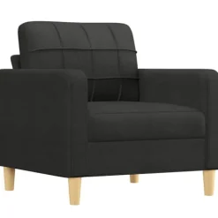 vidaXL Fåtöljer>Fåtölj svart 60 cm tyg