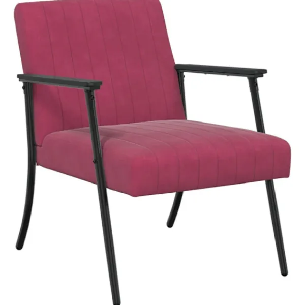 vidaXL Fåtöljer>fåtölj Vinröd 59 x 75 x 78 cm Sammet