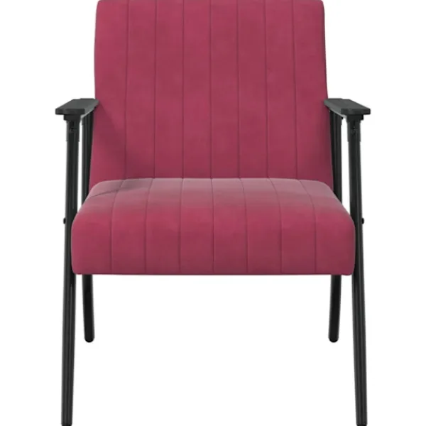 vidaXL Fåtöljer>fåtölj Vinröd 59 x 75 x 78 cm Sammet
