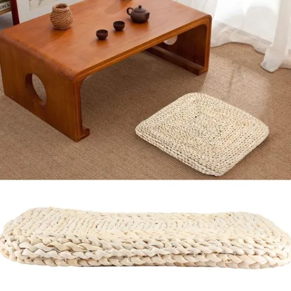 Sittpuffar>Fyrkantig Förtjockad Stol Kudde Puff Tatami Sittdynor för Balkong Burspråksdekoration