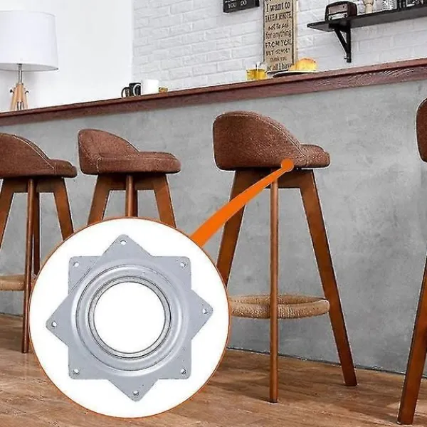 Småbord>Fyrkantig Lazy Susan Roterande Plattform 360 Grader Vridbar Platt Med 6 Tum
