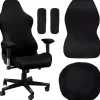 Stolar>Gaming stolsöverdrag, med armstöd, svart stretchigt stolsöverdrag, tvättbart, för gamingstol, kontorsstol, snurrstol{yh}