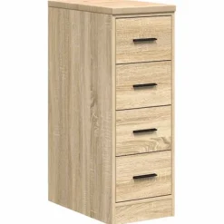 vidaXL Byråer>Garageskåp Sonoma ek 30x51x85 cm massiv trä furu