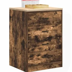vidaXL Byråer>Garageskåp Sonoma ek 60x51x85 cm massiv trä furu