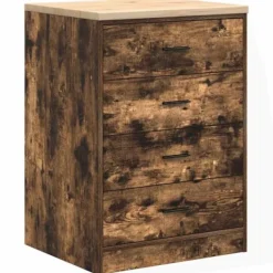 vidaXL Byråer>Garageskåp Sonoma ek 60x51x85 cm massiv trä furu