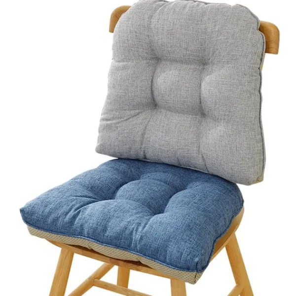 Stolar>Halkfria stolsdynor för matstolar, set om 4, 46*43*9 cm sittdyna med ba