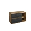 HAMPTON Skåp>BETONG 824 -100BL Skåp p.um 2S uni. / Skåp uw 2Dr uni. 100CM / CU-COC-834012 FSC BLANDNING 70% - 5907611649886