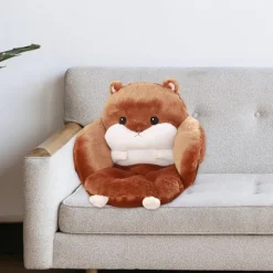Sittpuffar>Hamster Sittdyna Stol Kudde Modern Stol Kudde Bekväm Sittdyna Djurkudde, Mörkbrun