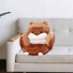 Sittpuffar>Hamster Sittdyna Stol Kudde Modern Stol Kuddar Bekväm Sittdyna Djurkudde, Mörkbrun