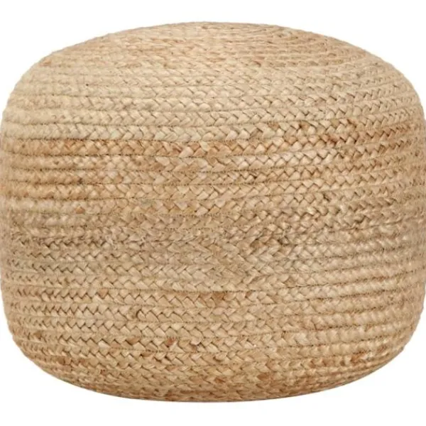vidaXL Sittpuffar>Handgjord sittpuff 45x30 cm jute